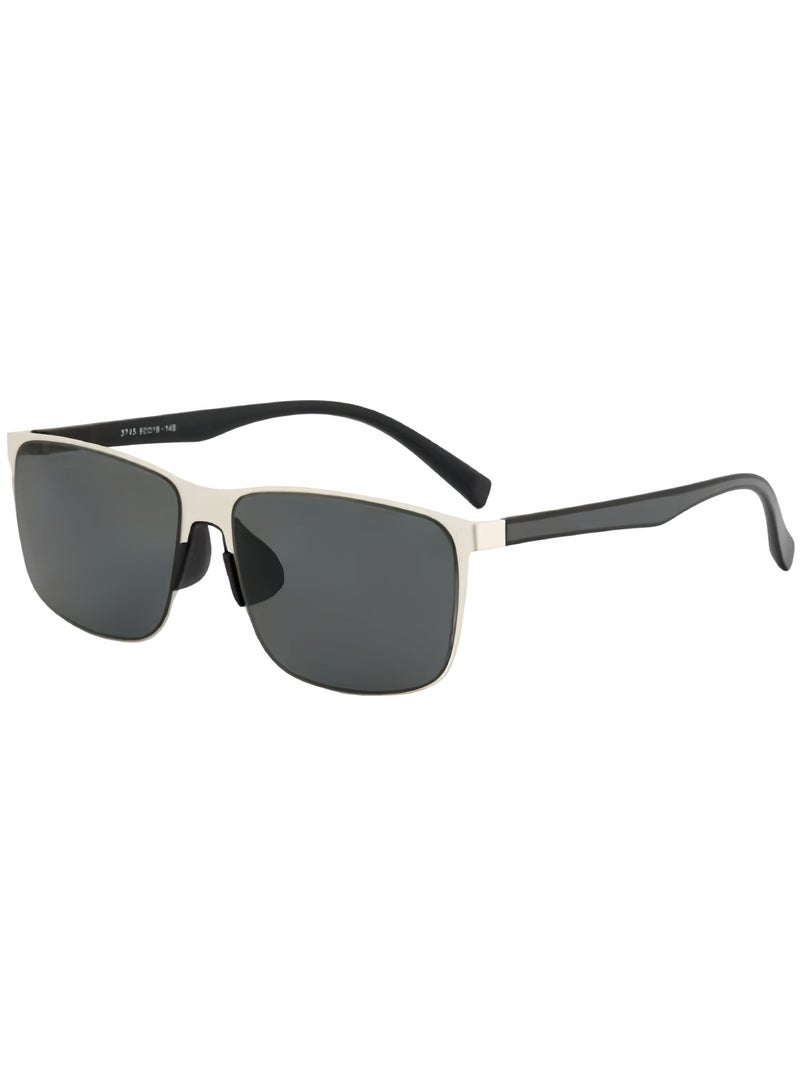 Men's sunglasses, square polarized sunglasses, anti glare driving sunglasses, outdoor, beach, travel, camping and other daily UV400 protective sunglasses - Image 1